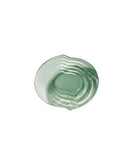 Earth Glass Shallow Bowl Green